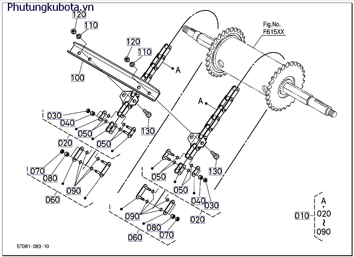 Xích truyền động ống dẫn